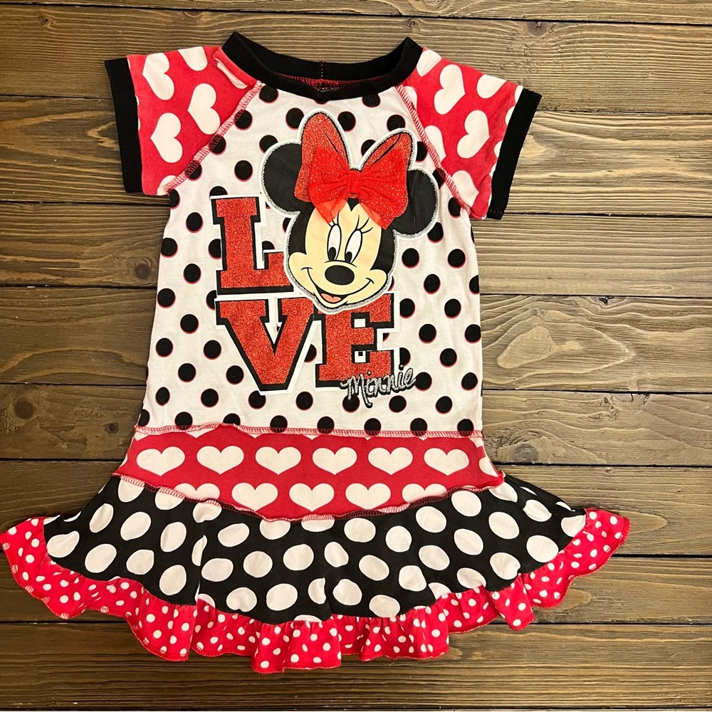 Disney Minnie Mouse Polka Dot Dress - Red and Black